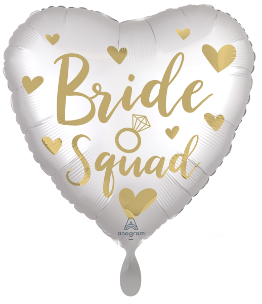 Folienballon herzförmig - Bride Squad - ø 43cm